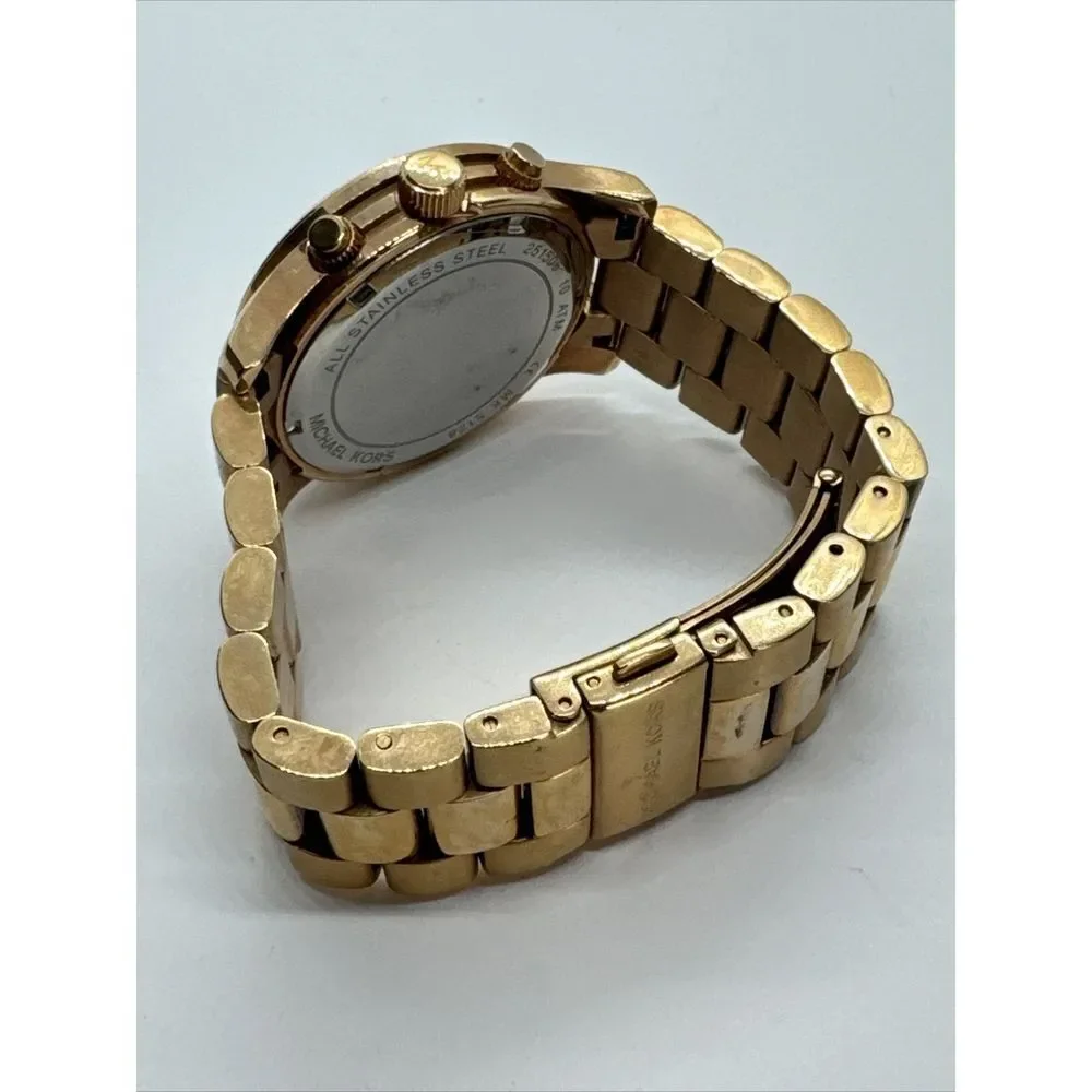 Michael Kors Runway MK5128 Women's Rose Gold-Tone Analog Dial Watch JNA717